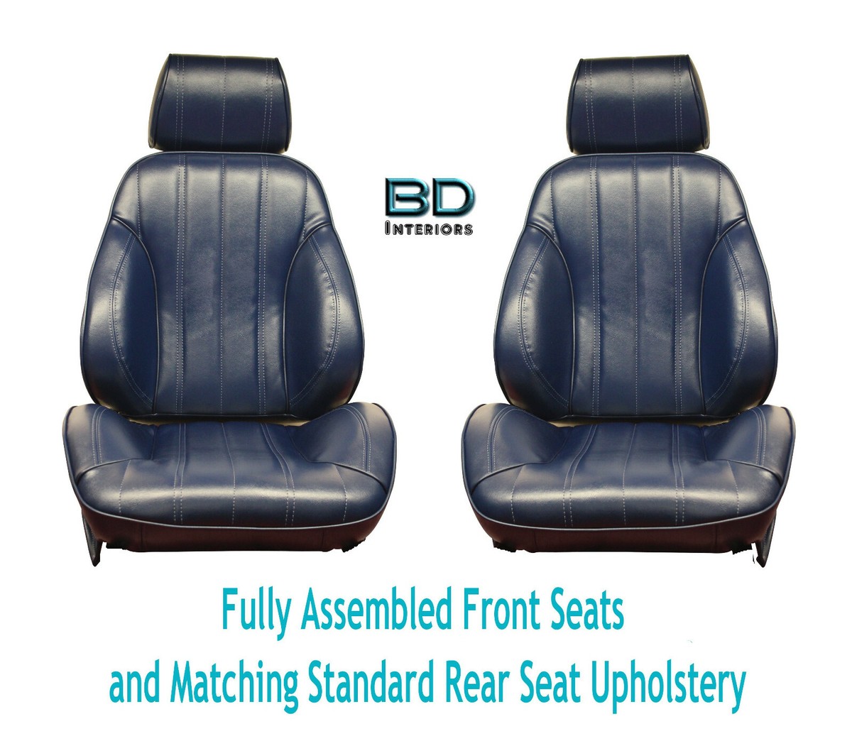 1966 Chevelle Touring II Front Bucket Seats Assembled & Std Rear