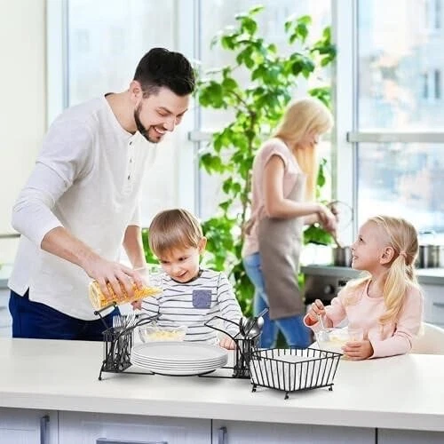 NUEVO, carrito de utensilios — uso para servilletas, cubiertos, soporte para platos, #H03-TA41825-97 Foto 4 de 4