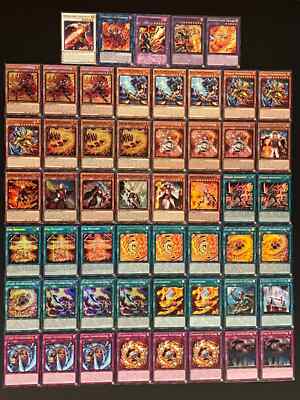Complete FLAME SWORDSMAN DECK- FIGHTING- FIRE- FUSION ARMAMENT-SA *Hot* + Bonus!