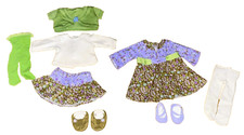 American Girl Bitty Twins Corduroy Skirt Outfit  Corduroy Dress Set, EUC, RARE