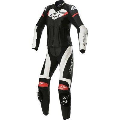 Alpinestars Damen Motorrad Kombi Gr 40=34D Stella GP Plus 2PC schwarz-weiß-rot