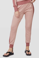  135 Monrow Women's Red Stretch Banded Thermal Jogger Sweatpants Size Small