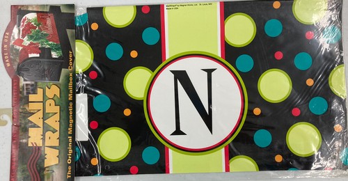 MAGNET WORKS Fade Resistant All-Weather Vinyl Monogram Magnetic Mailbox Cover - Picture 3 of 6