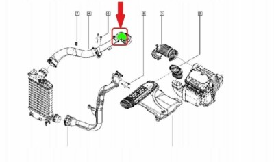 Für Nissan Juke 1.0 Dig-t 144603740r Ladeluftschlauch Turbo Schlauch