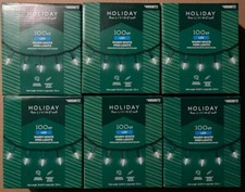 HOLIDAY LIVING 100CT 6 sets WARM WHITE MINI LED Christmas Lights - 4950672