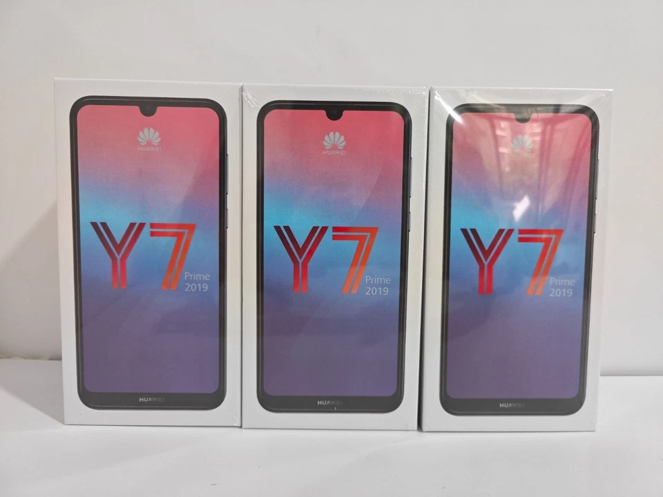 Huawei Y7 Prime (2019) 4GB+128GB Unlocked Global Cell Phone black blue - Sealed - Immagine 4 di 4