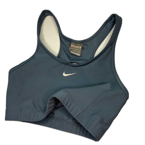 Nike Sports Bra Fit Dry Athletic Training Low Impact No Padded Mini Swoosh Sz S
