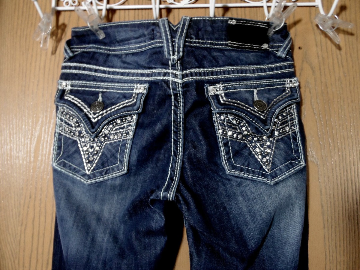 Jeans VIGOSS Collection – Taille 3 Junior – Bleu, Bootcut, Poches Brodées – Occasion