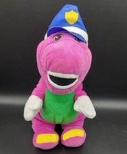 Barney The Dinosaur 12" Plush Police officer Fisher Price 2017