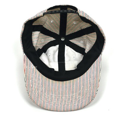 Supreme Striped Denim 'Levi's' MFG Leather Patch Logo Hat FW09
