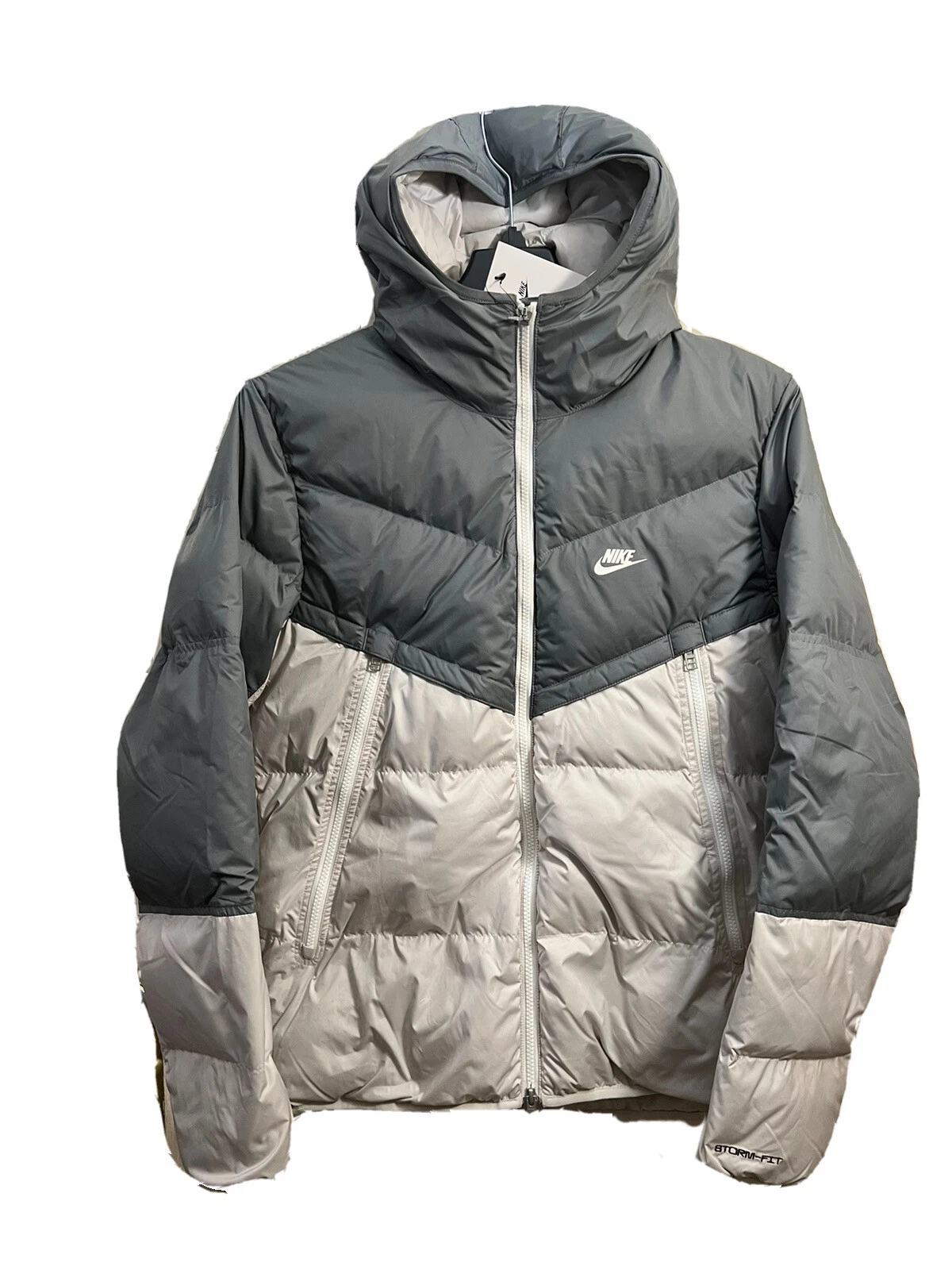 NIKE NSW STORM FIT WIND RUNNER HOODED JACKET [DD6795 077] DOWN FILL WARM SZ S