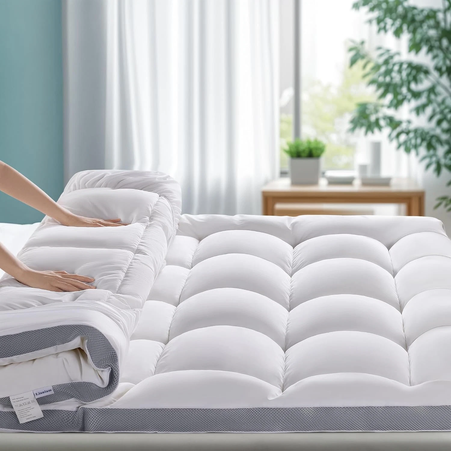 Queen Extra Firm Gel Memory Foam Mattress Topper for Back Pain Relief
Opens in a new window or tab