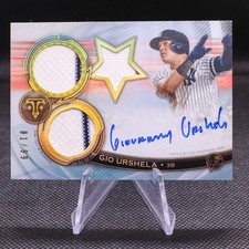 2019 Topps Triple Threads Gio Urshela Future Phenom Patches Auto /99