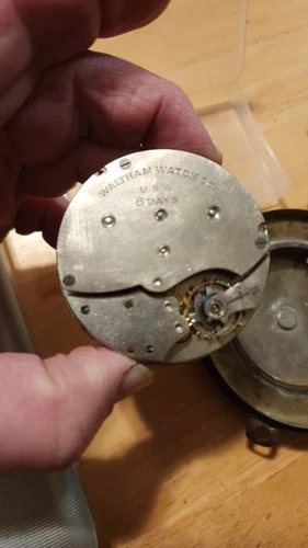 Vintage Waltham Watch Co. 8 Days Movement 1920 with Automobile Case