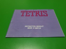 Tetris Nintendo NES Manual Instruction Booklet WaTeRLoGGinG