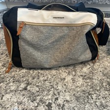 Mommore Breast Pump Bag Diaper Tote with 15-inch Laptop Sleeve Gray Travel Baby