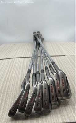 Wilson Ultra System 45 Black Dot Iron Set 3-PW RH Steel Shaft Made in USA VGC