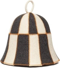 Wool Sauna Hat Checkered - Sauna Hat for Men Wool Sauna Hat Banya Hat for Men...