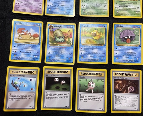 POKÉMON SET FOSSIL UNLIMITED COMUNI E NON COMUNI COMPLETO ITA GD/EX VINTAGE - Foto 5 di 10