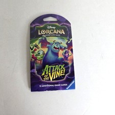 Disney Lorcana Attack Of The Vine Sleeved Booster Pack Sully  Boo - NEW SEALED