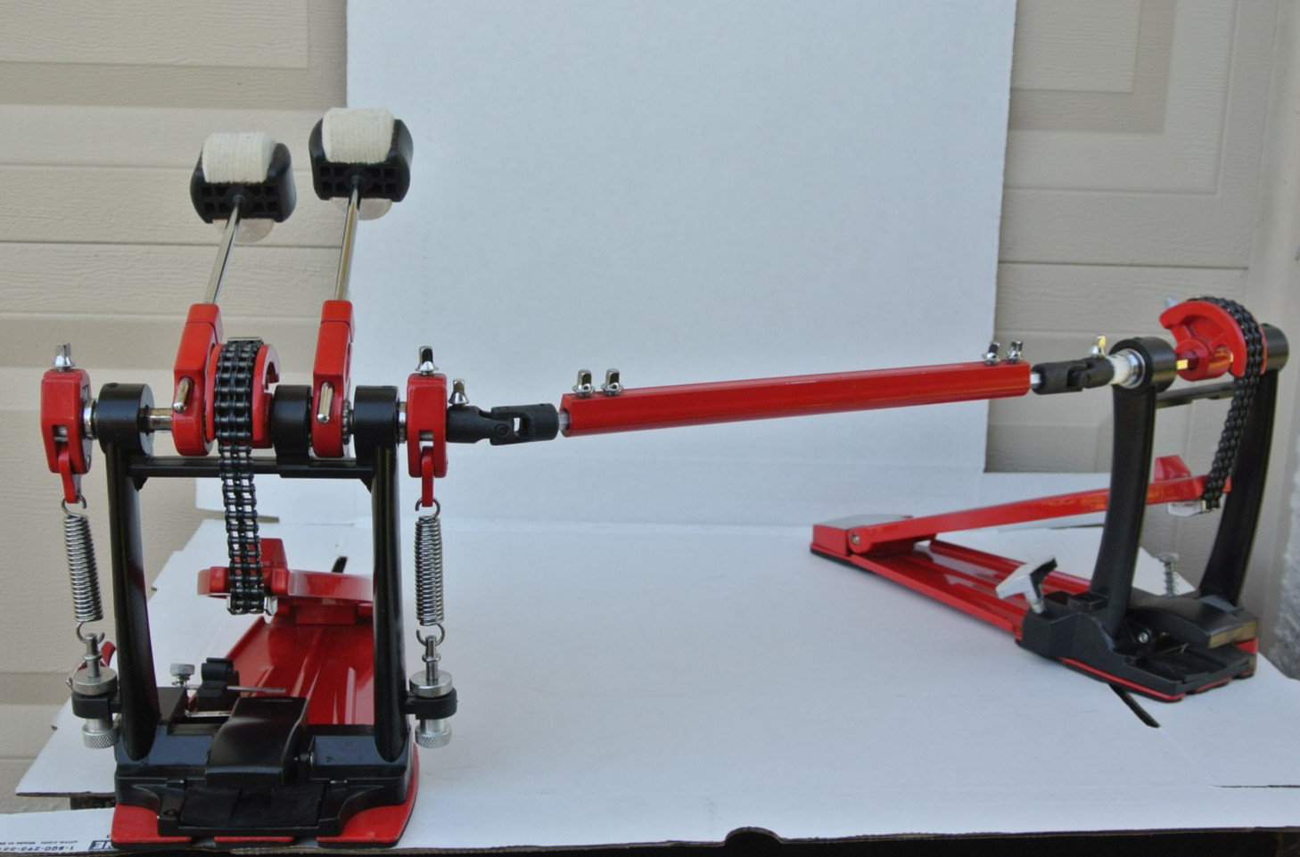 CHECK THIS OUT DAWG!!! BIG DOG DRUM STUFF of UK? RED DOUBLE BASS PEDAL! L216