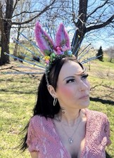 Ręcznie robiona wielkanocna pleaser nakrycie głowy dla dziecka