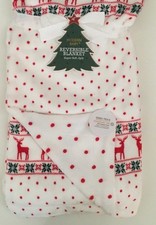 Modern Baby Blanket Holiday Pattern Cozy Warm Baby Gift Christmas New