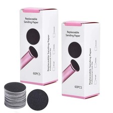 ibubu 120 Pieces Replacement Sandpaper Pad Disks 1 Count Pack of 1 , Black