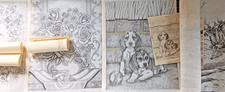 4 LARGE Felt Pictures to Paint Farmland Forag...