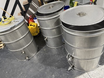 3-Vessel Pilot Brewing System   Stainless Steel (100 Gallon vessels)