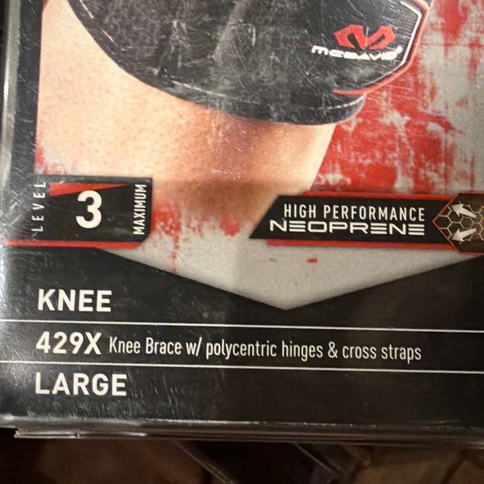 Rodillera Mcdavid Nivel 3 con bisagras policéntricas y correas cruzadas grandes 15-16 Foto 2 de 4