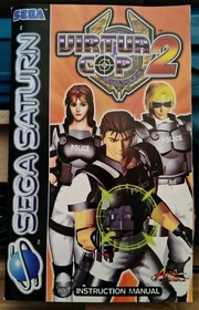 Virtua Cop 1 & 2 with Virtua Gun for Sega Saturn PAL UK Version