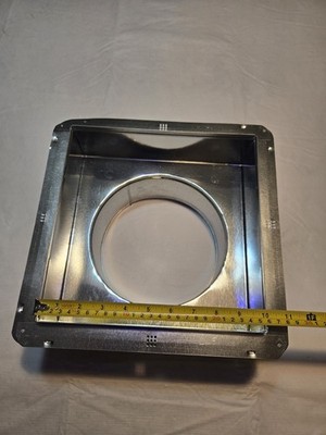 Masterflow 12 x 12 x 8 Galvanized Steel Duct Outlet Connects Register & Hvac NEW
