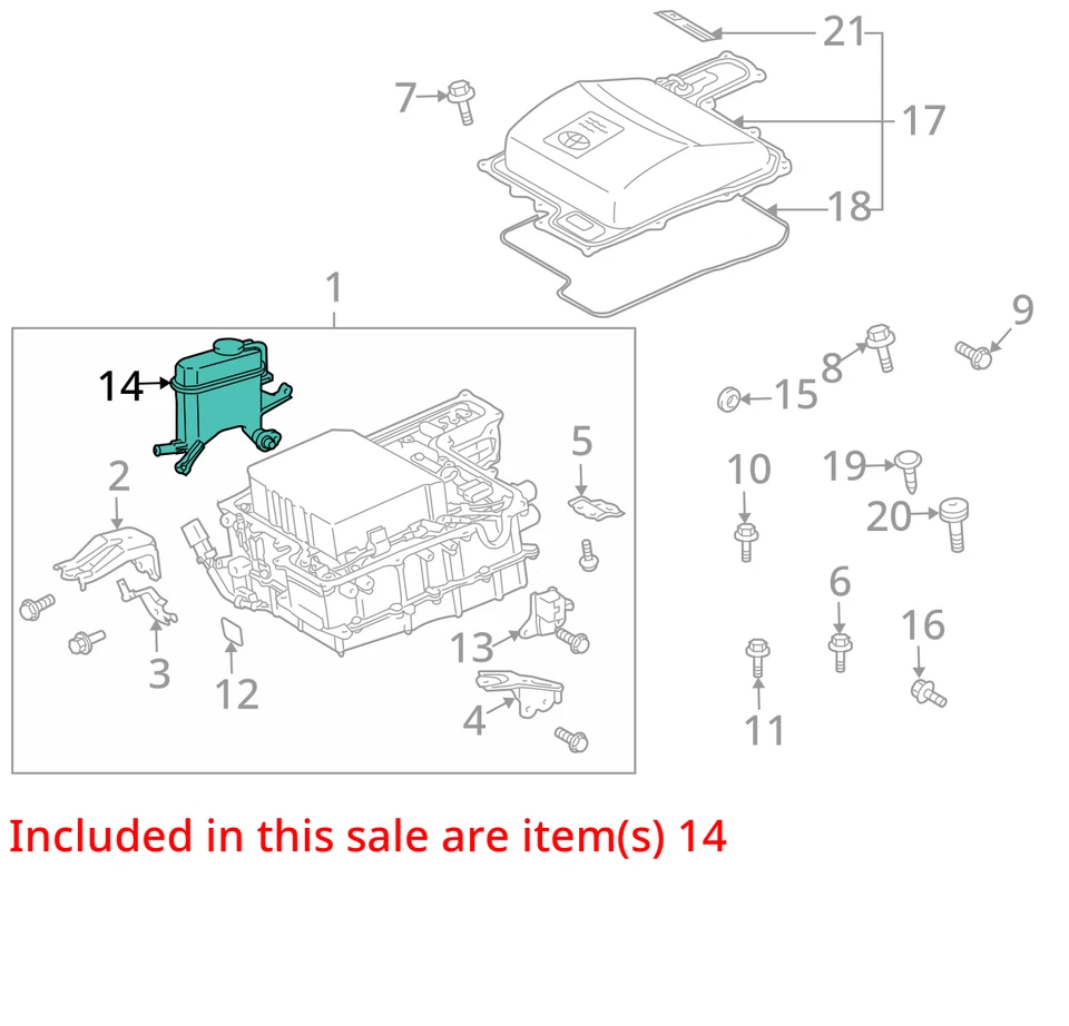 2008 Toyota Prius Coolant Overflow Bottle OEM 144K Miles - LKQ397429800 - Image 3 of 4