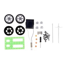 DIY Mini Solar Powered Car Model Kits Children Kids Educational Gadget Gift