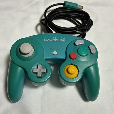 Official Nintendo GameCube Controller Emerald Blue DOL-003 Tested