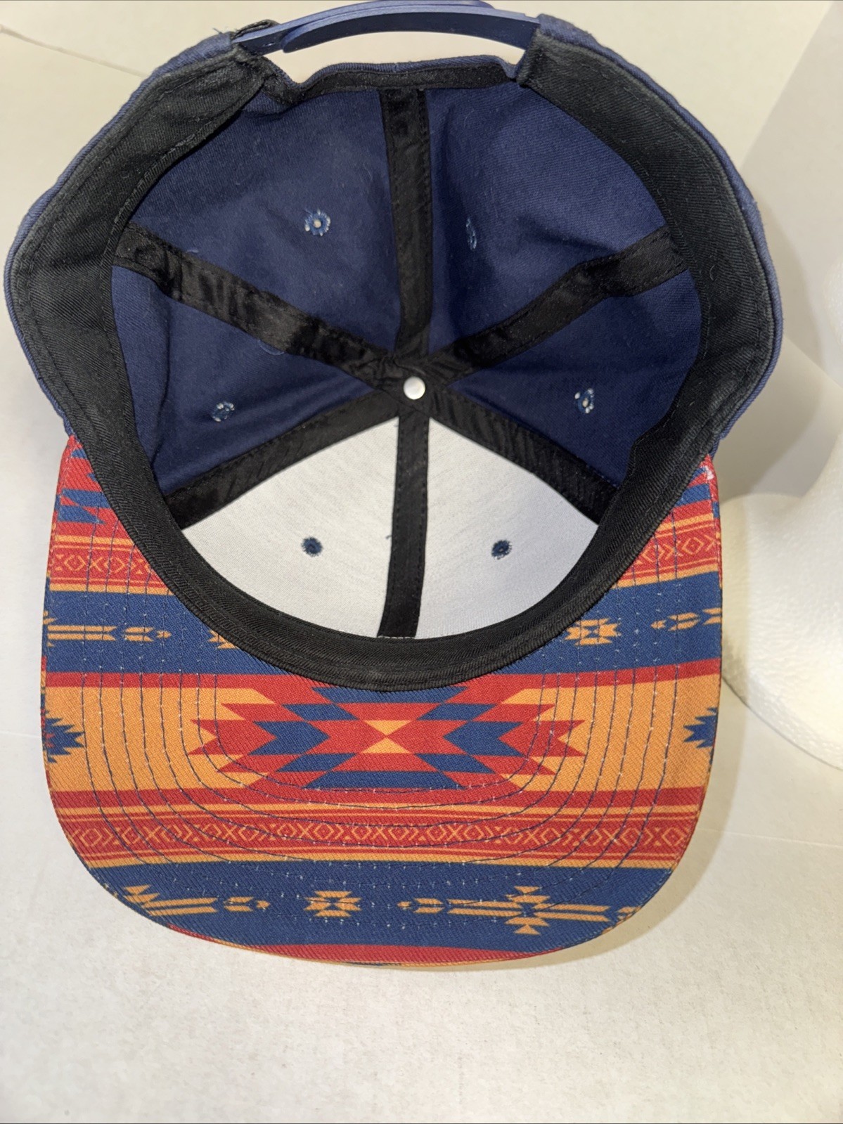 Vans Leather Patch Snapback Hat Multicolor One Si… - image 4