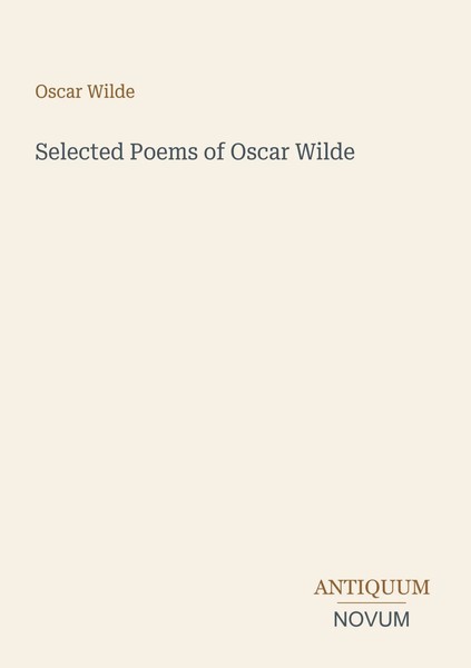 Oscar Wilde | Selected Poems Of Oscar Wilde | Taschenbuch | Englisch (2026)-image