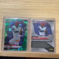 2025 Panini Prizm - Green Ice Prizm - #41 Barry Larkin - Cincinnati Reds B-19