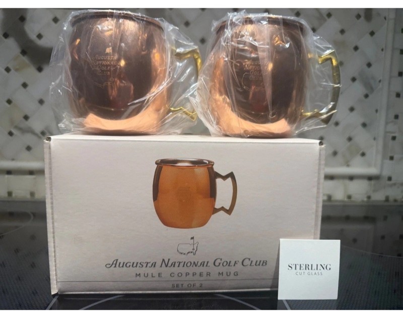 Augusta National Golf Club Members Moscow Mule Mugs Masters RARE!
