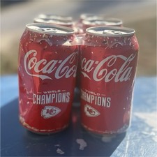 Coca-Cola Kansas City Chiefs World Champions 12oz Collectible Cans 6-Pack