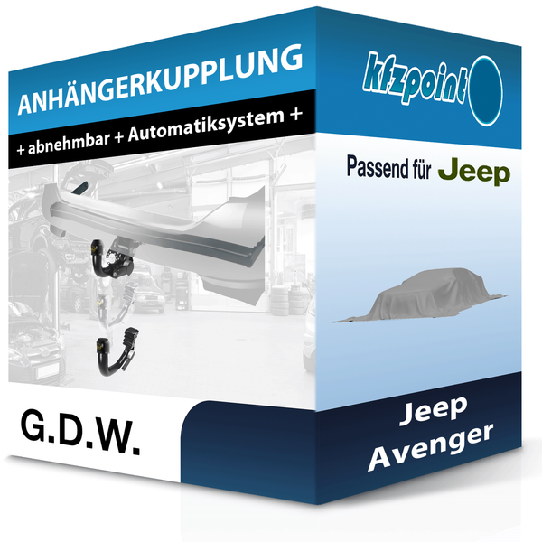 G.D.W. AnhäNgekupplung Abnehmbar Passend für Jeep Avenger 12.2022-Jetzt Neu-image