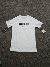Image of Boys Nike Air Tshirt White Size Large L T Shirt Summer Standard Fit