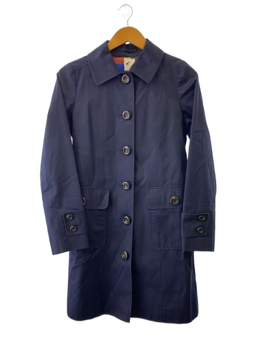 Blue Label Crestbridge Trench Coat/38/Cotton/Nvy 5578
