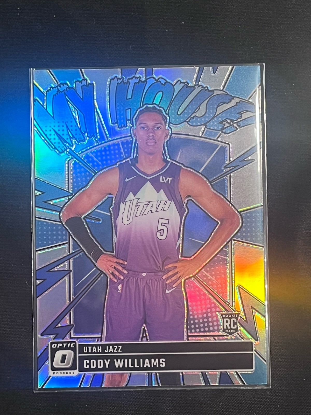 CODY WILLIAMS 2024-25 Optic My House #4 Holo Prizm RC Utah Jazz Rookie