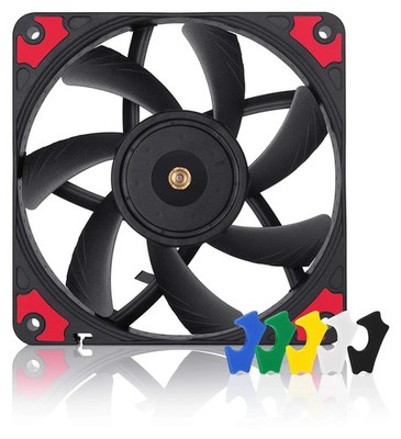 Noctua NF-A12x15 PWM chromax.Black.swap, Premium Quiet Slim Fan, 4-Pin (120x1...