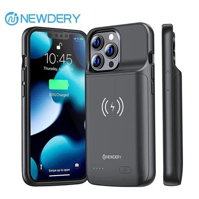NEWDERY 10000mAh Wireless Battery Case For iPhone 13/13 Pro Power Bank Cover