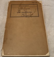 WWII US Army Handbook TM 1-219 Basic Photography July 1 1941 Book