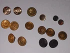 Lot of 16 antique military buttons WW1-WW2 Civil War Scovill Superior Apell