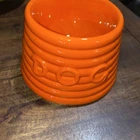 BAUER POTTERY RINGWARE Dog Bowl Orange. Los Angeles